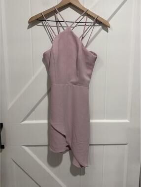 Amanda Uprichard Odean Pink Strappy Dress, Size P